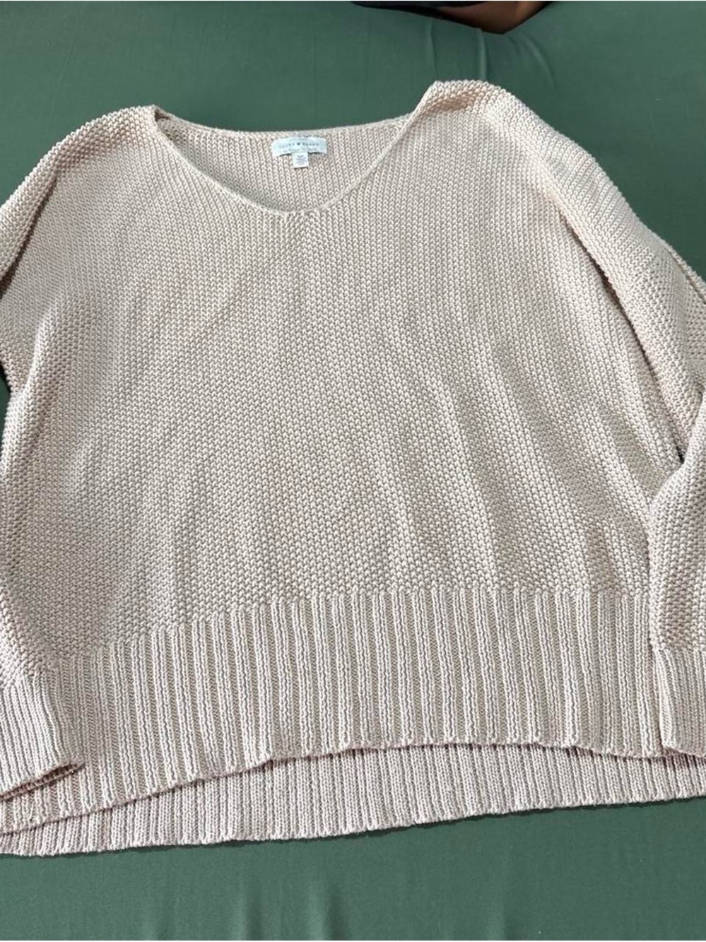 Lucky Brand Blush Pink Knit Crewneck Sweater